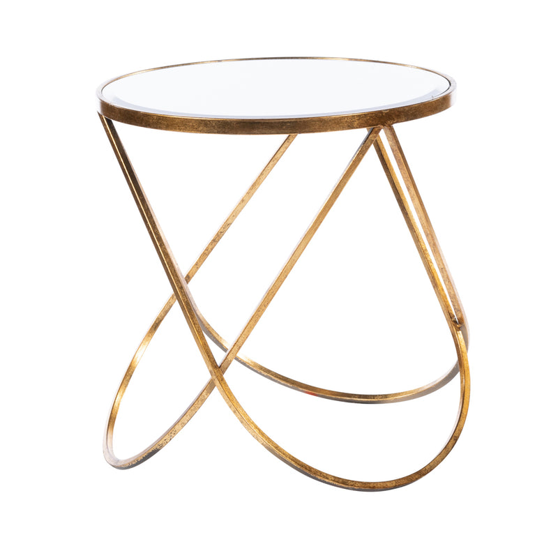 Harriet Loop Side Table Antique Gold