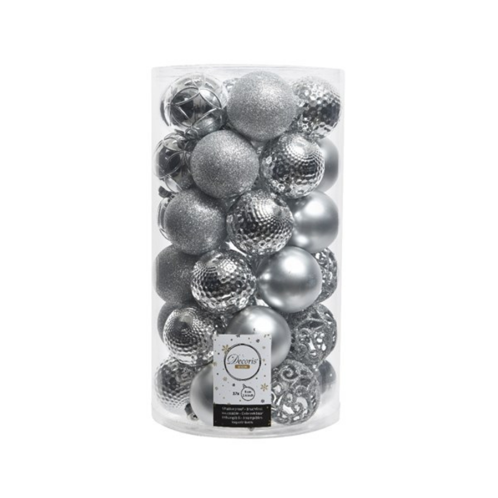 Shatterproof Bauble Mix - Silver