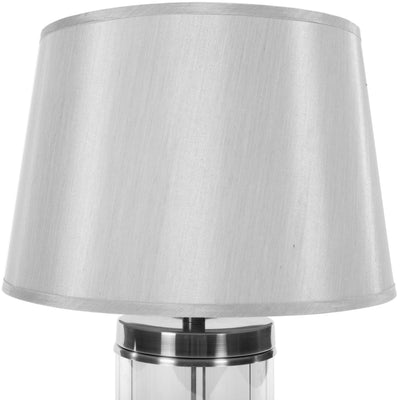 Carlee Table Lamp Satin Silver 55cm