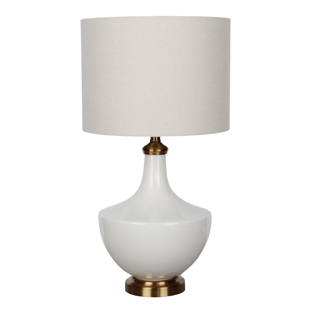 Cory Ceramic Table Lamp White 62cm