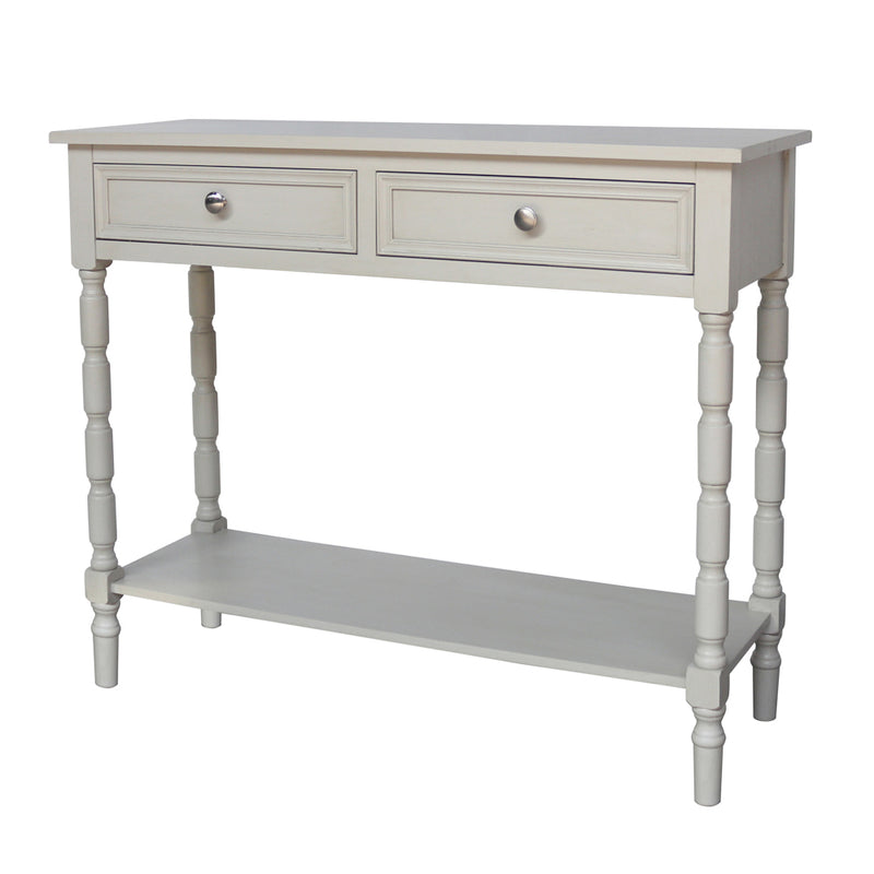Lincoln 2 Drw Console Table Subtle Grey