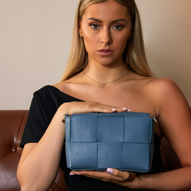 Tile Bag, Smoke Blue