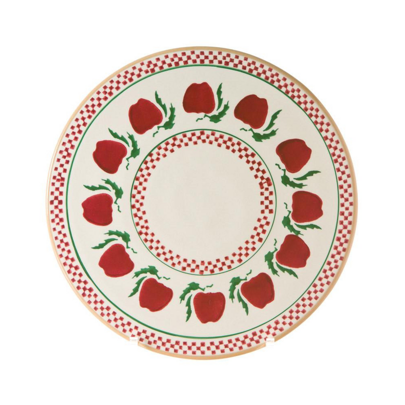 9" Footed Cake Plate Apple