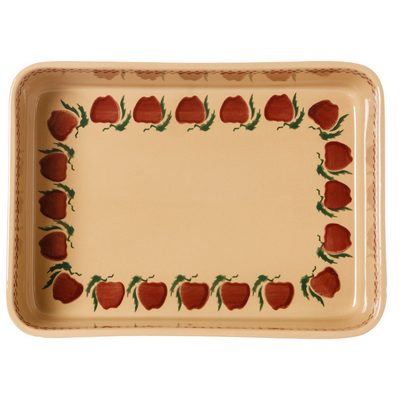 Large Rectangle Oven Dish Apple