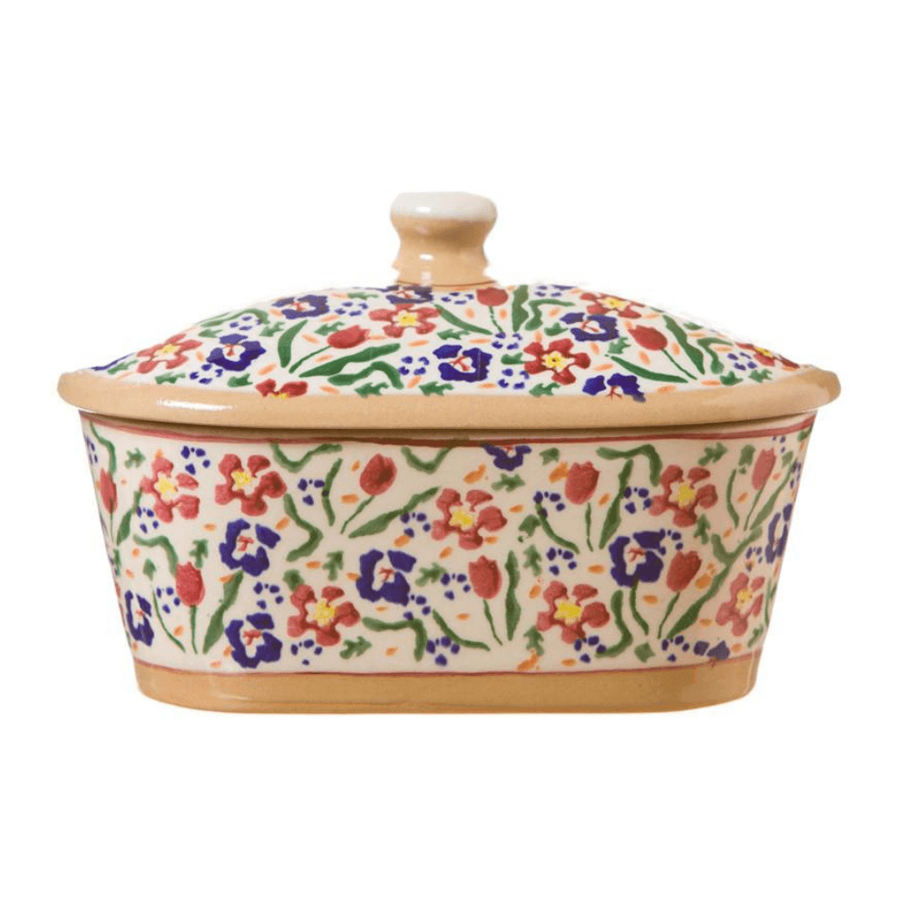 Covered Butter Dish Wild Flower Meadow - The Gift & Art Gallery