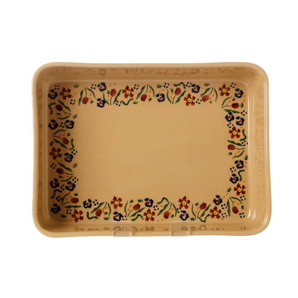 Large Rectangle Oven Dish Wild Flower Meadow