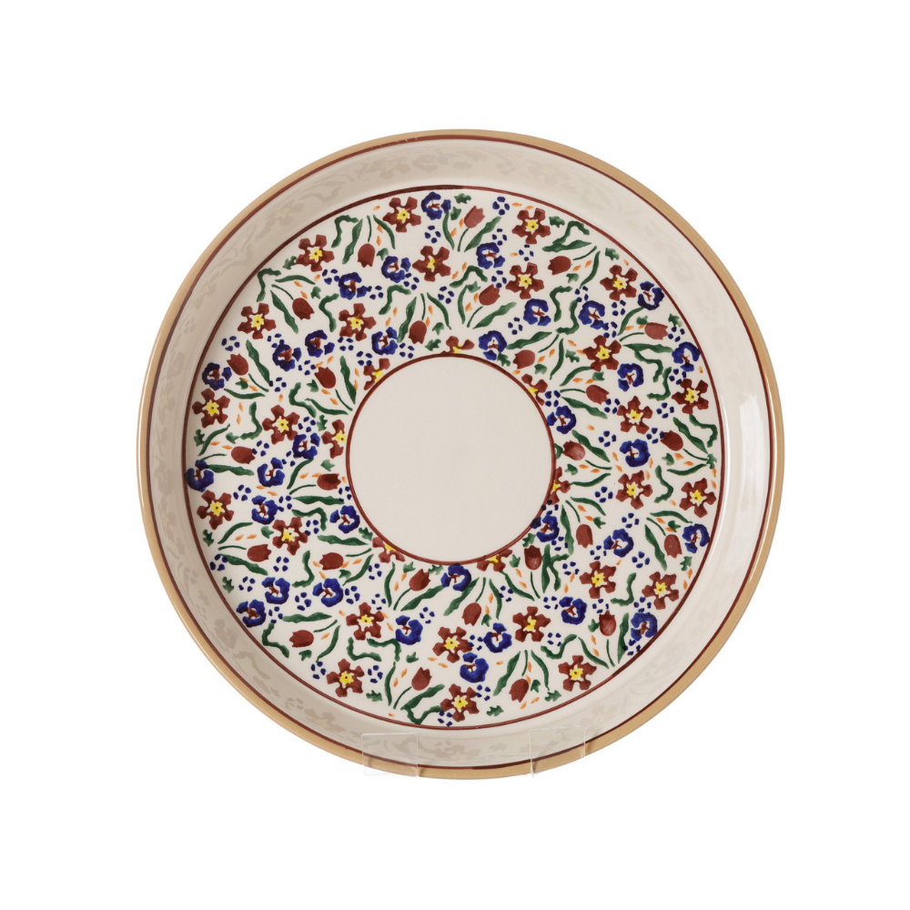 Large Quiche Dish Wild Flower Meadow
