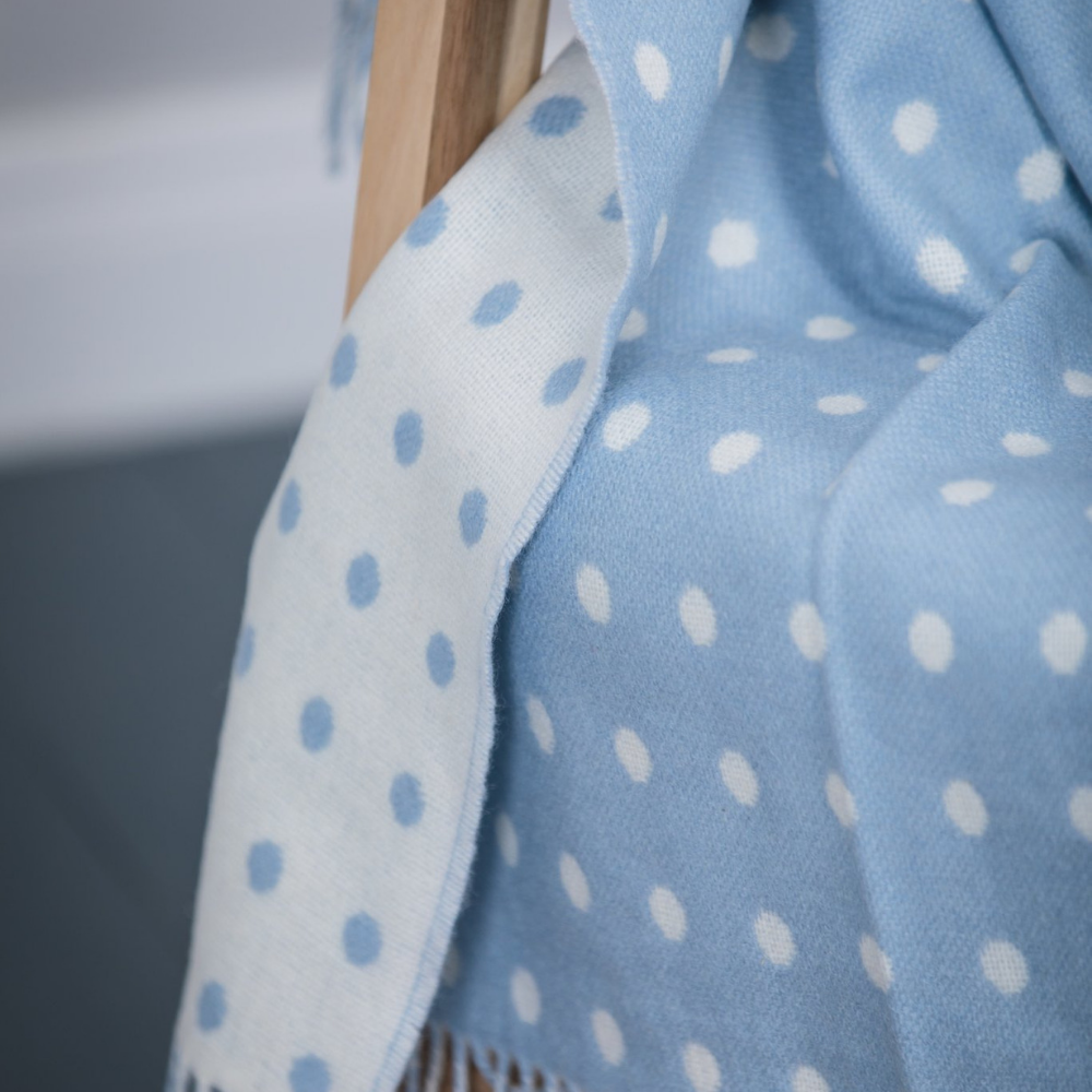 Blue Spot Baby Blanket