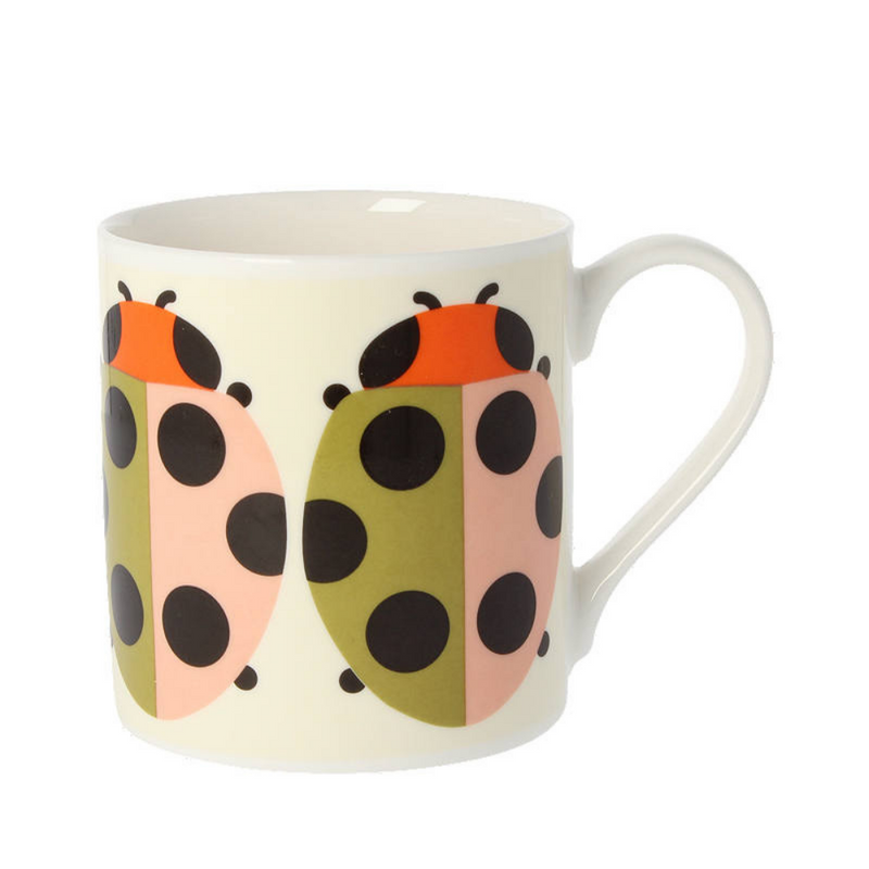 Orla Kiely Ladybird mug