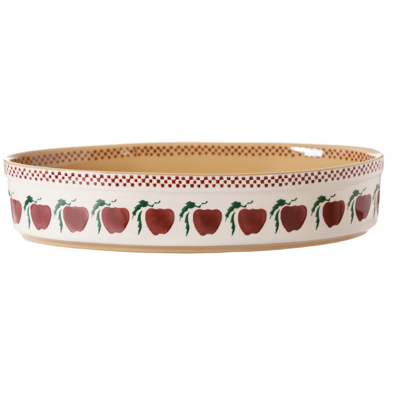 Small Oval Oven Dish Apple