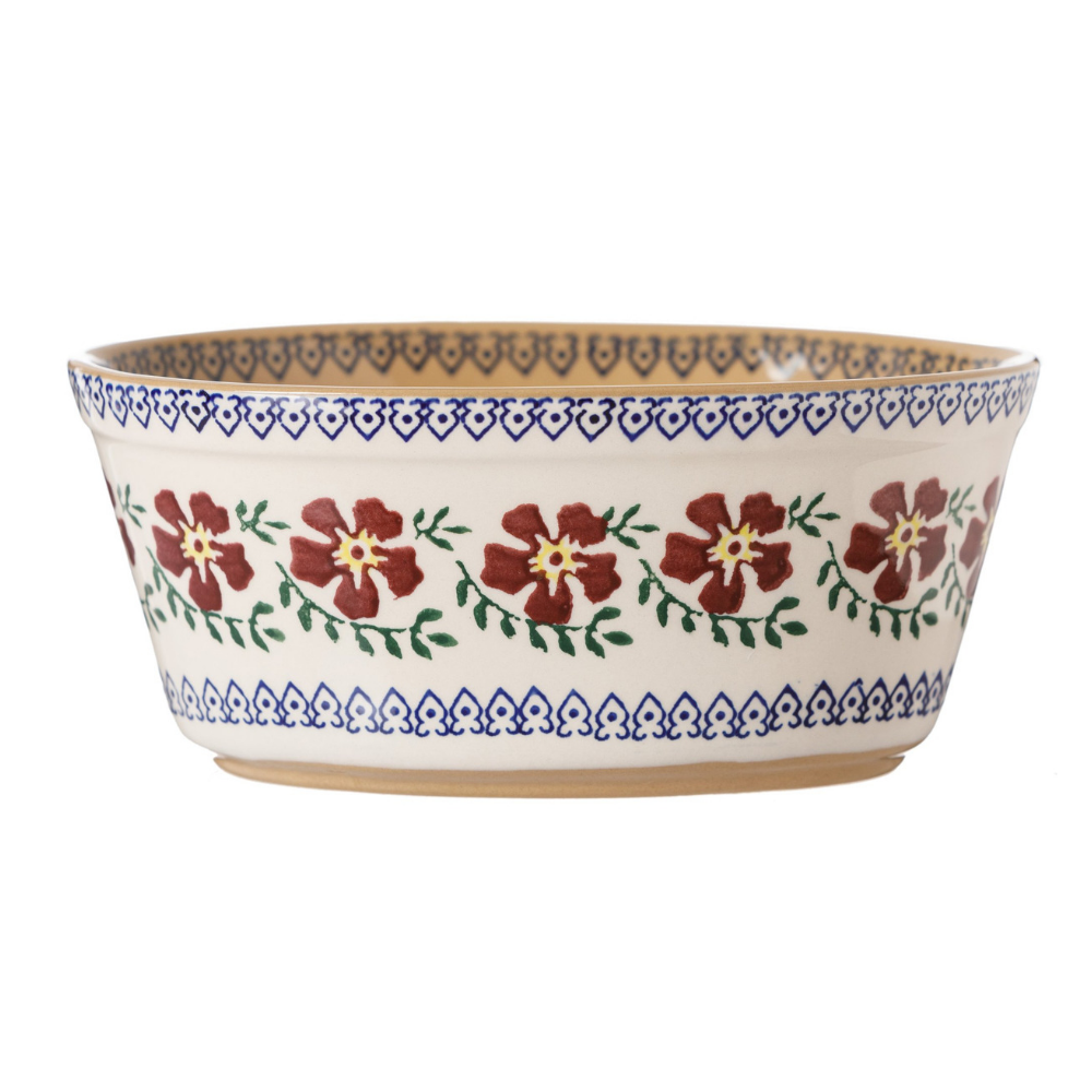 Small Oval Pie Dish Old Rose