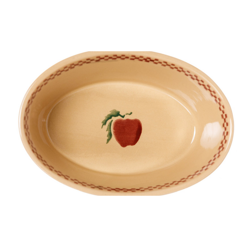Small Oval Pie Dish Apple