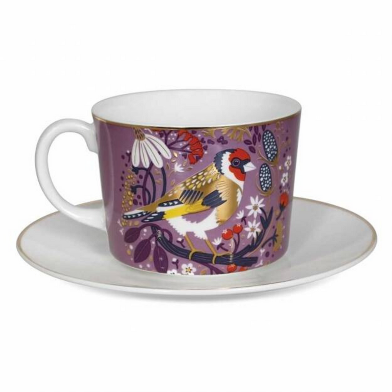 Birdy Set of 2 Bullfinch & Goldfinch Cappuccino Cups
