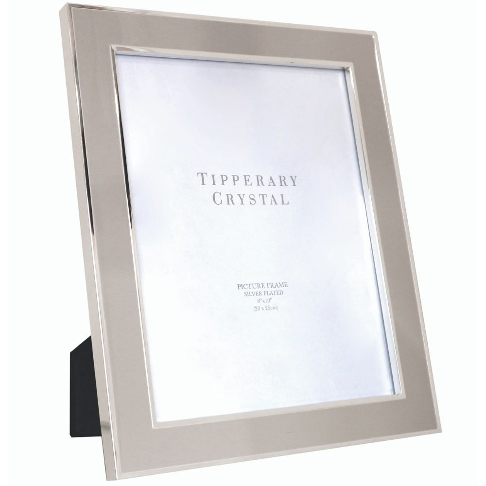 Grey Enamel Frame with Silver Edging