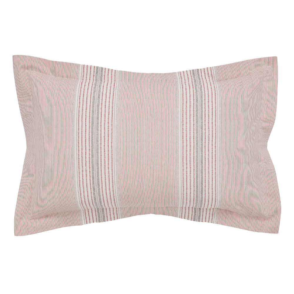 Kala Oxford Pillowcase- Coral