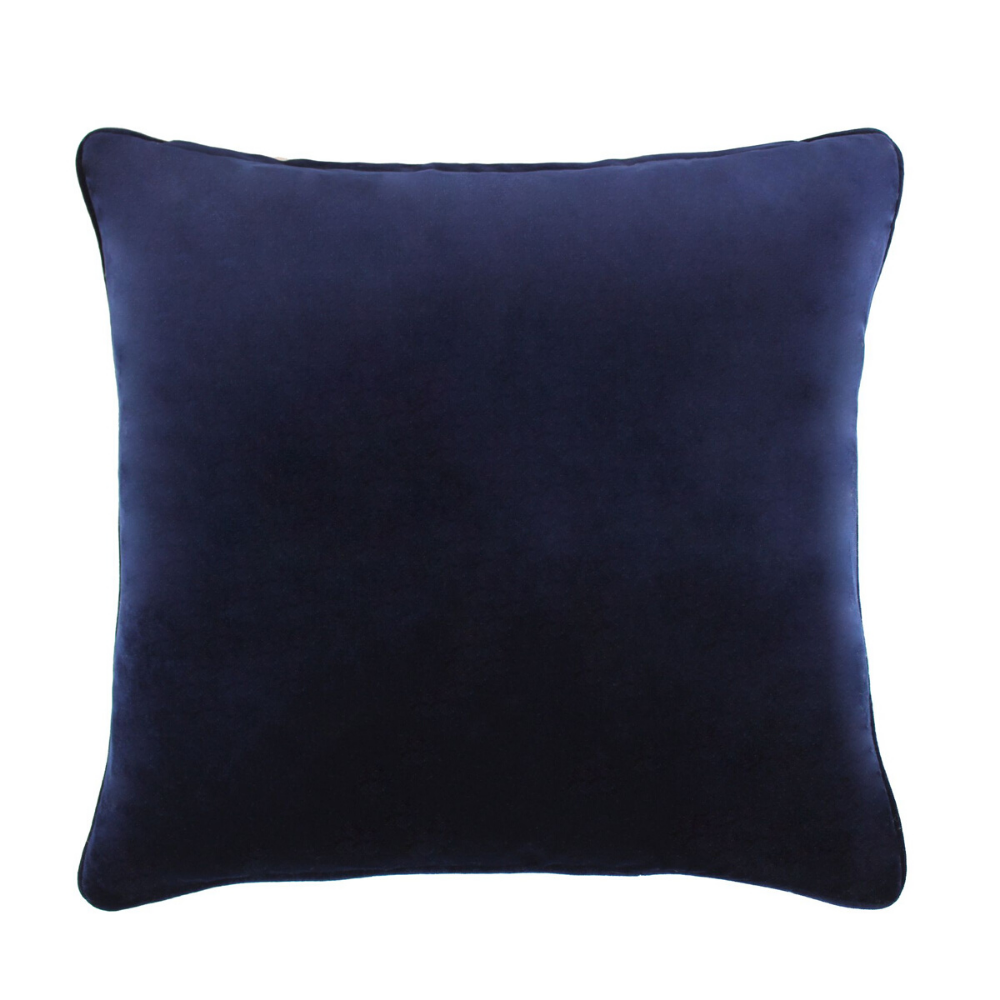 Kingfisher 43x43cm Cushion, Navy/Ochre