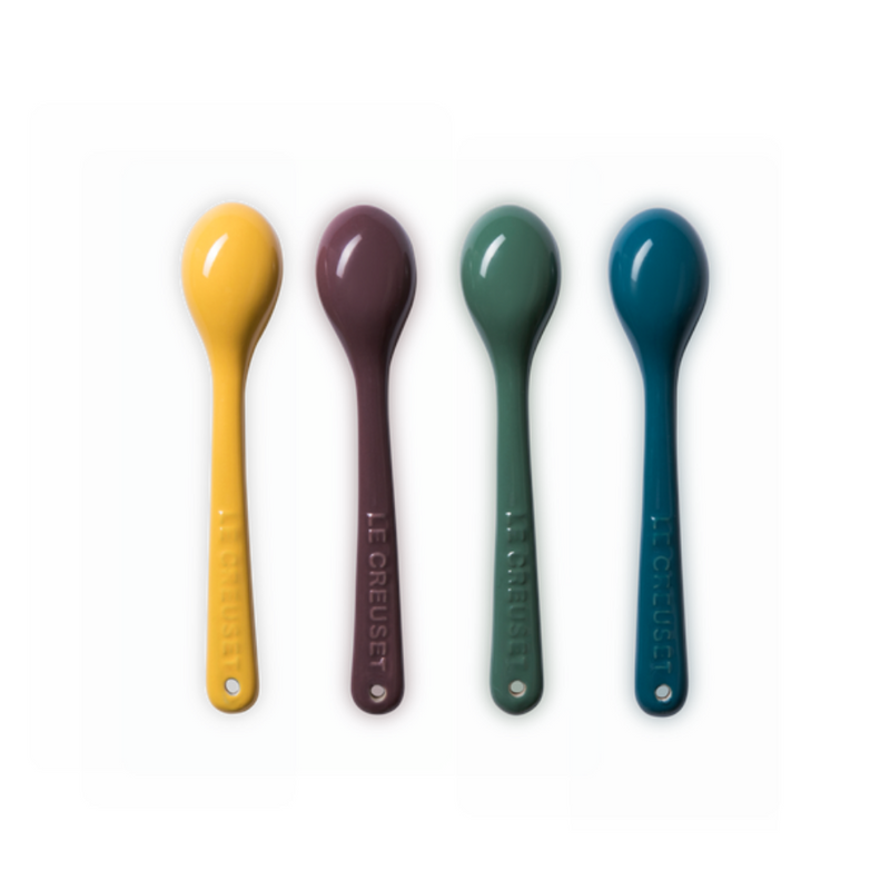 Stoneware Botanique Set of 4 Spoons
