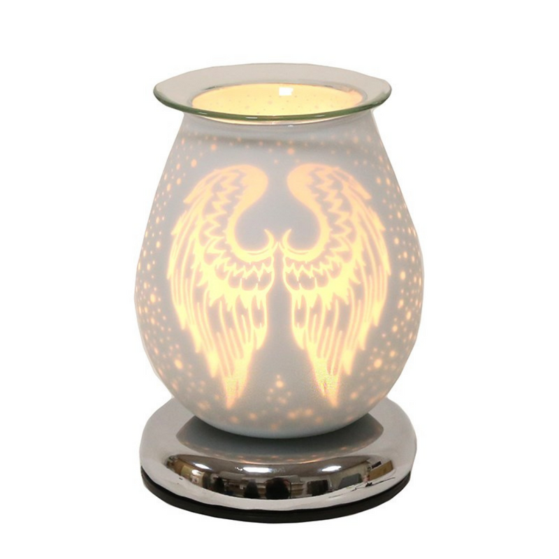 Electric Wax Melt Burner Touch - White Satin Angel Wings
