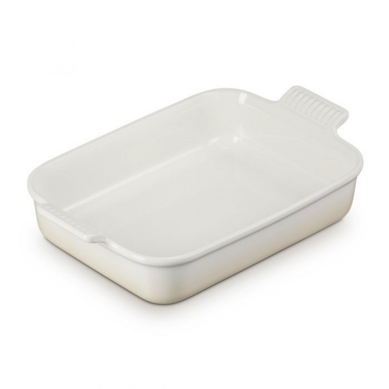 Stoneware Rectangular Dish 26cm - Meringue