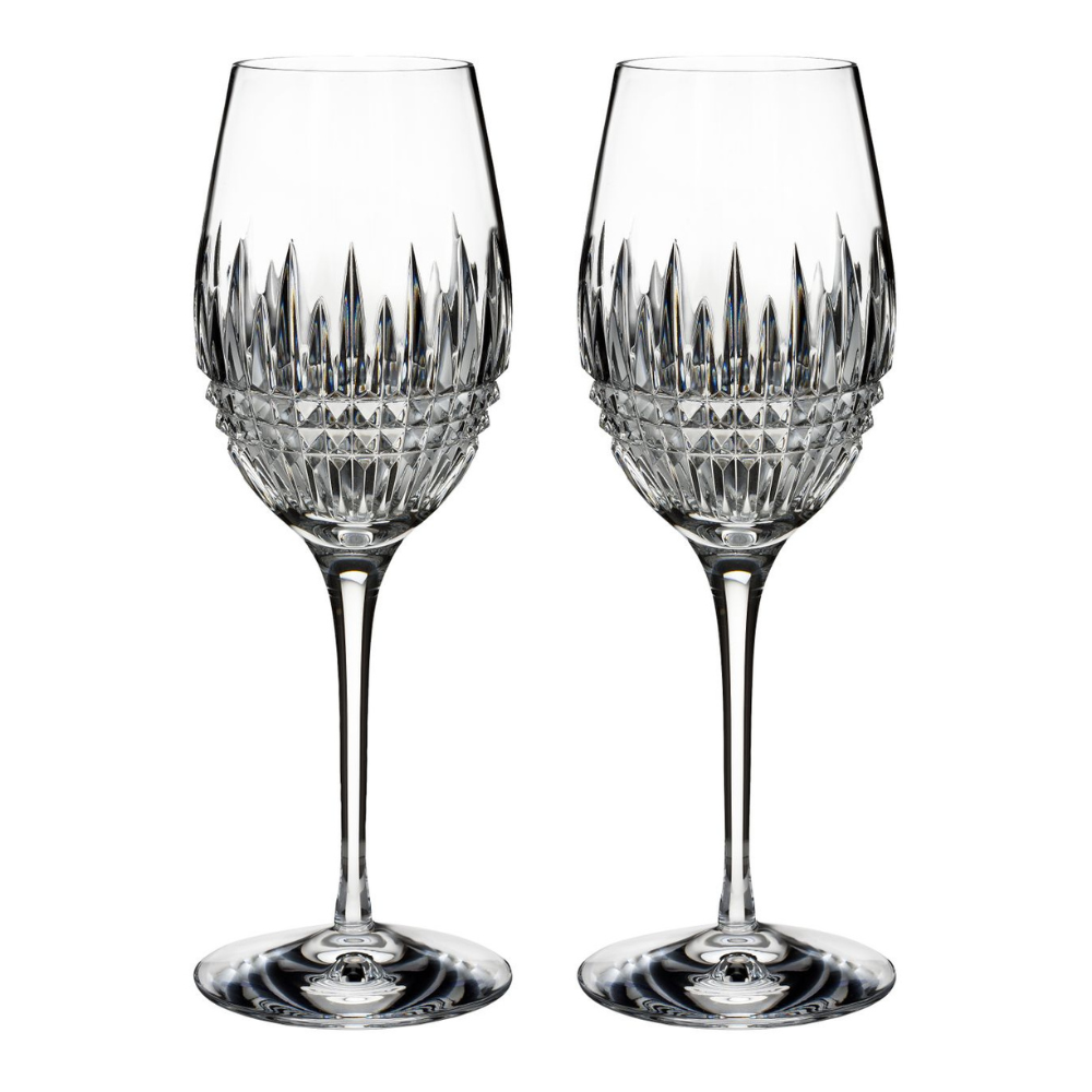 Lismore Diamond Wine Glasses (Pair)