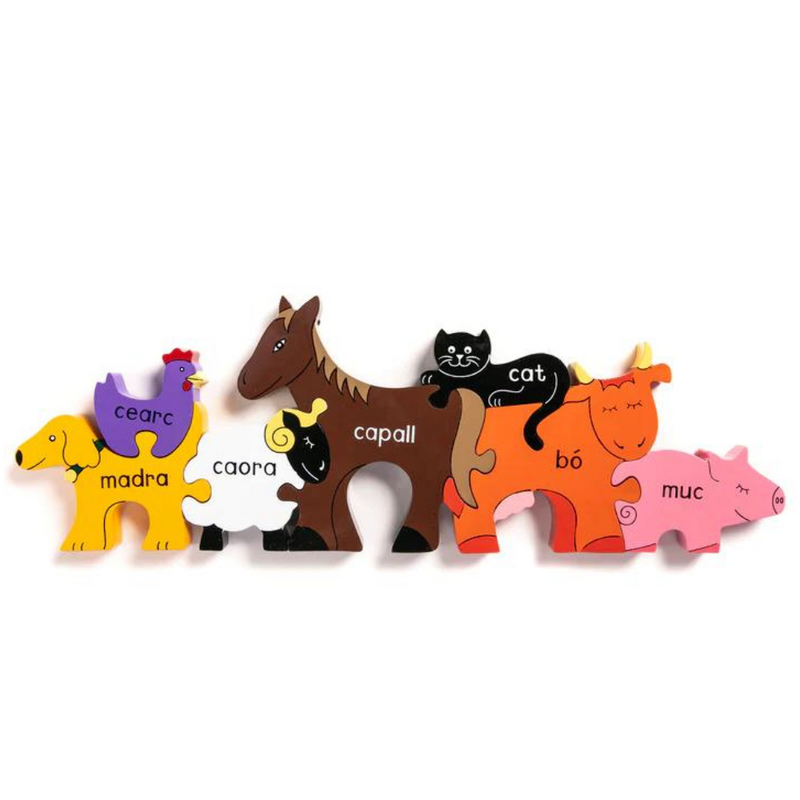 Farm Animals in Irish Jigsaw