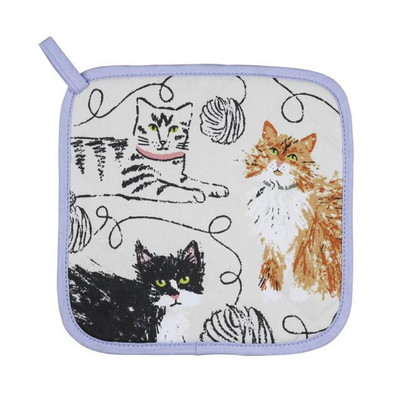 Feline Friends Pot Mat