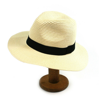 Summer Hat Foldable Wide Brim - Tan
