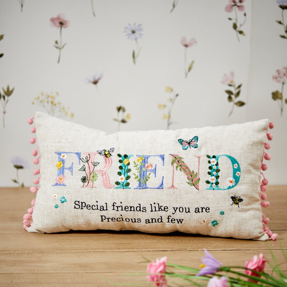 Friend Floral Cushion