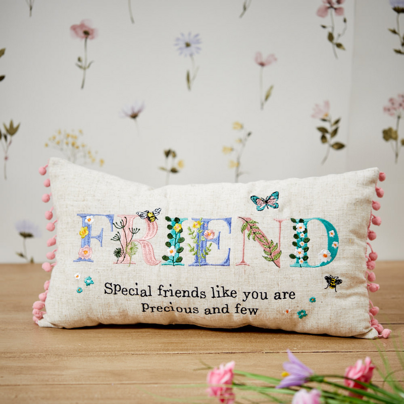 Friend Floral Cushion
