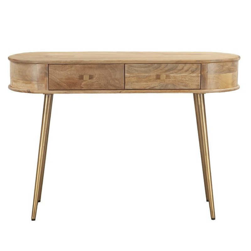 Console Table Two Drawer - Mango Wood