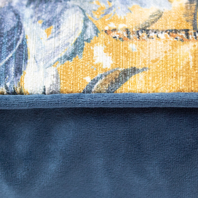 Sabai 45x45cm Cushion, Blue/Gold