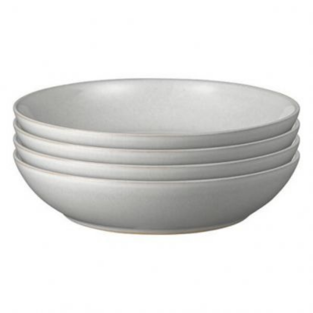 Denby Set of 4 Pasta Bowls – Dove Grey - The Gift & Art Gallery