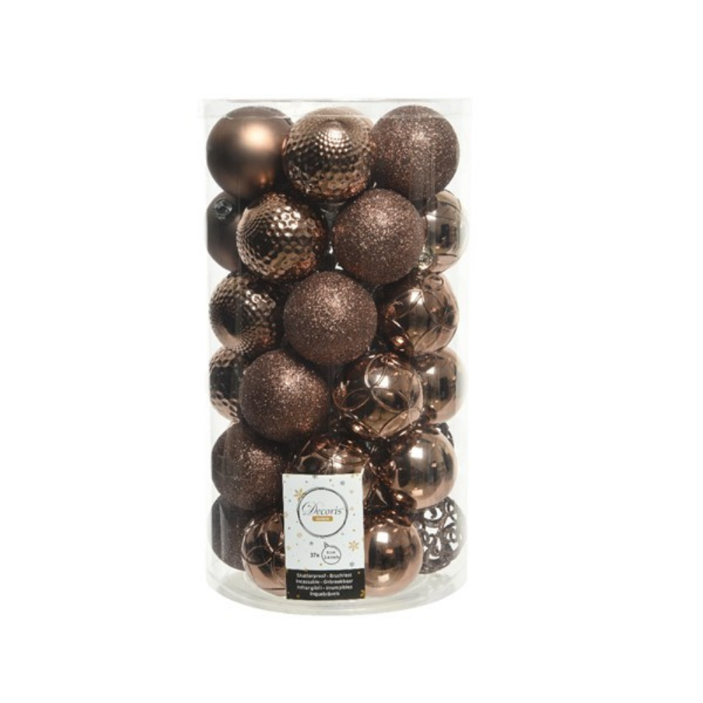 Shatterproof Bauble Mix - Walnut