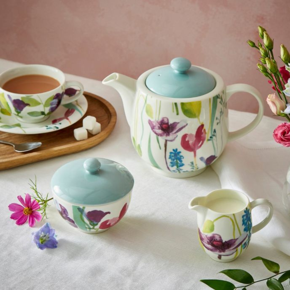 Water Garden 3 Piece Teapot Set