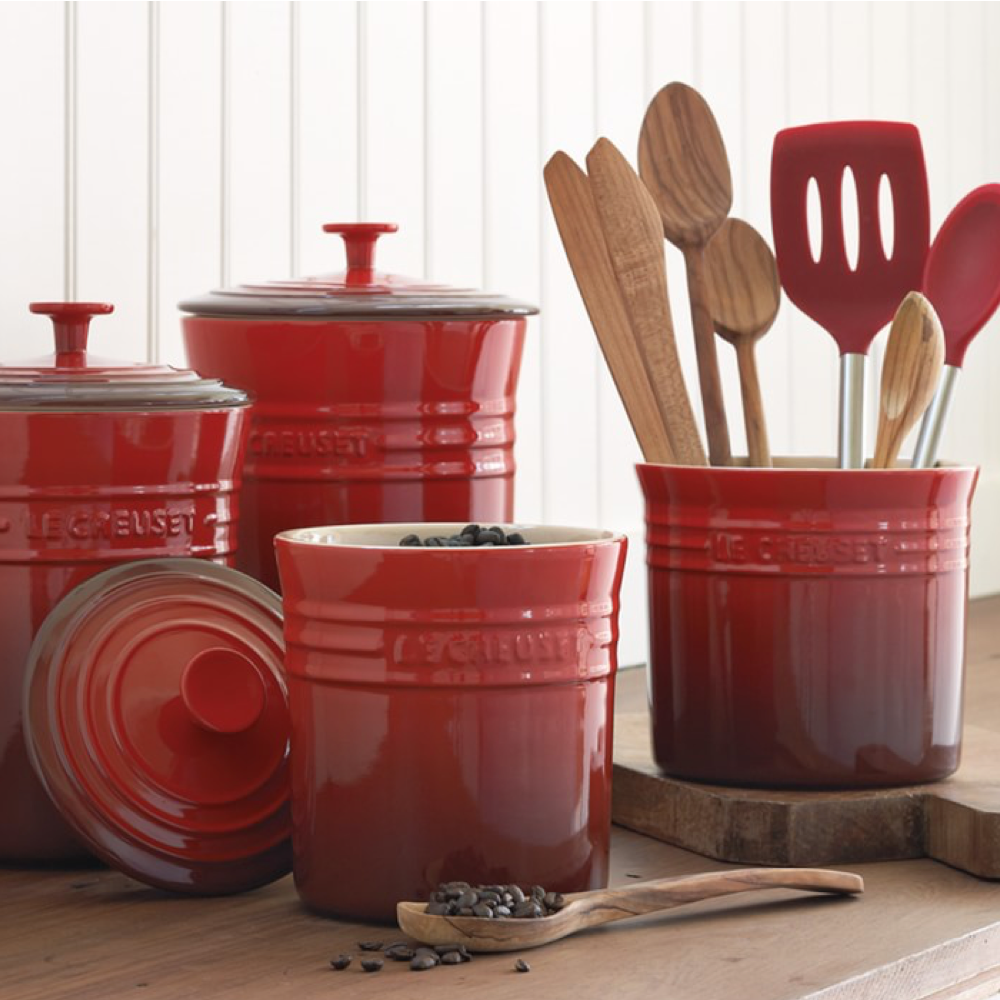 Stoneware Large Utensil, Cerise
