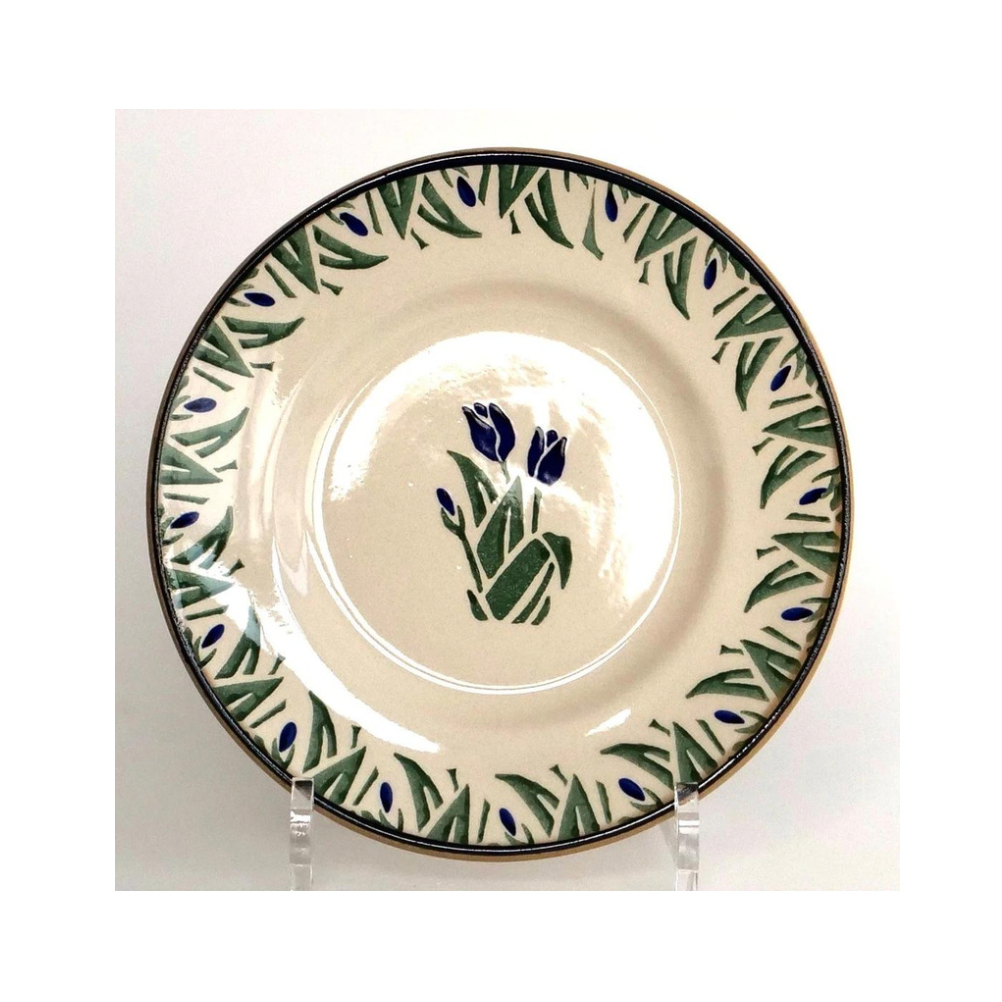 Side Plate Blue Blooms