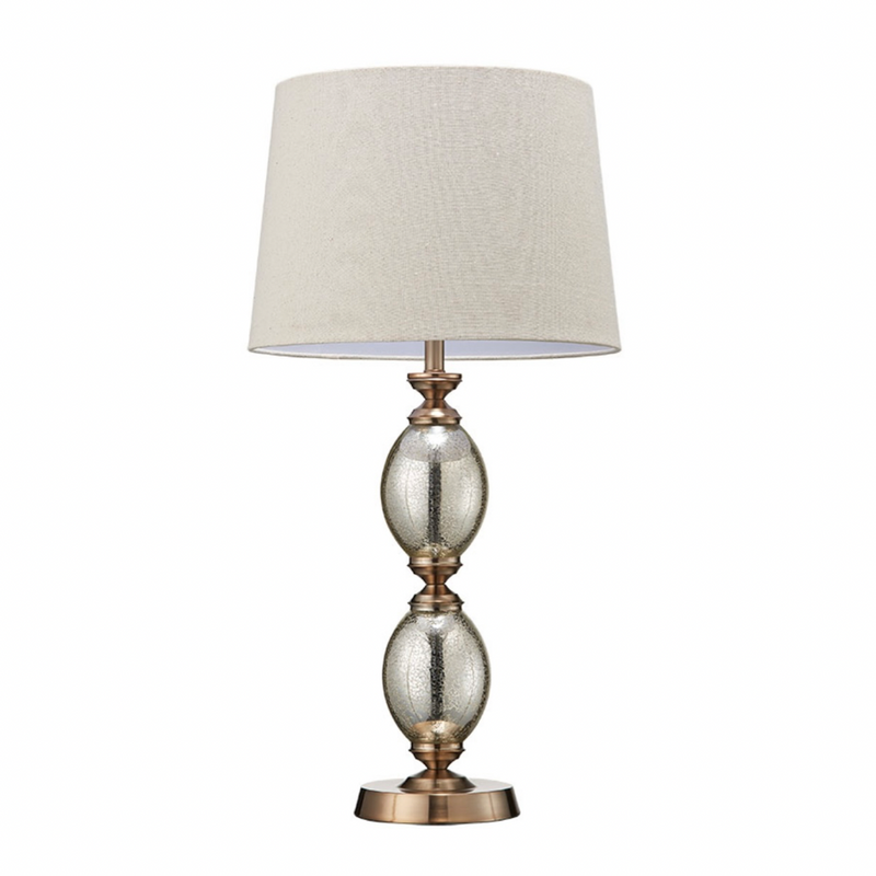 Crushed Mercury Glass Table Lamp