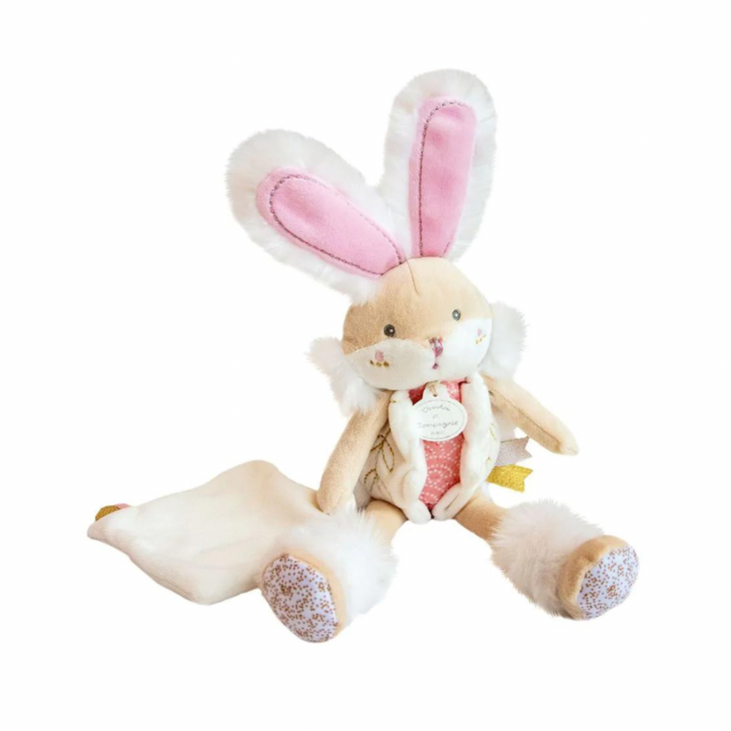Pink Bunny with Blanket - Teddy Bear Plushie