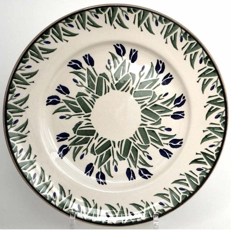 Serving Plate Blue Blooms