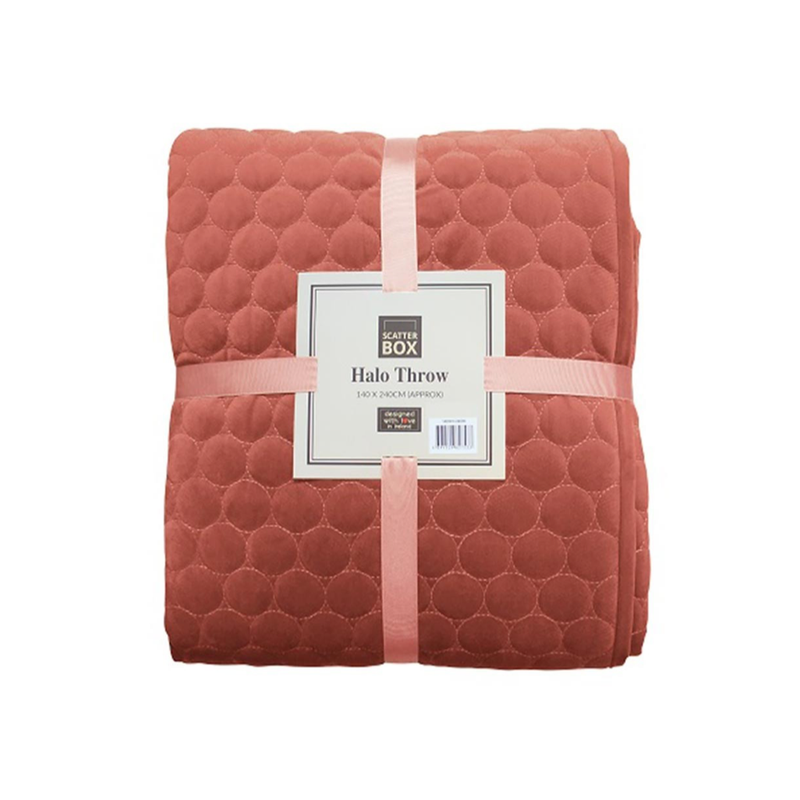 Halo 140x240cm Throw Antique Rose