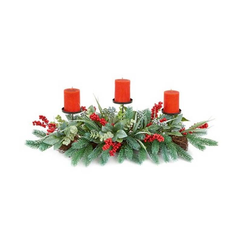 Berry Candle Centrepiece