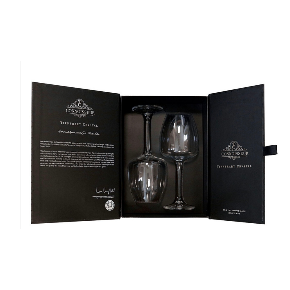 Tipperary Crystal 2 Connoisseur Red Wine Glasses