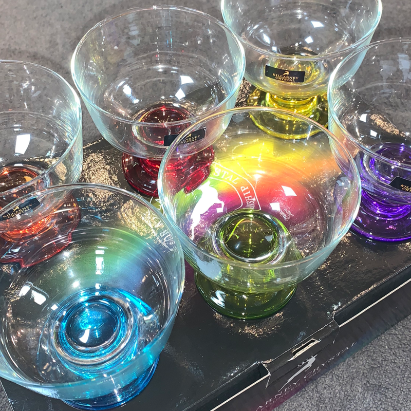 Coloured Dessert Bowls x6