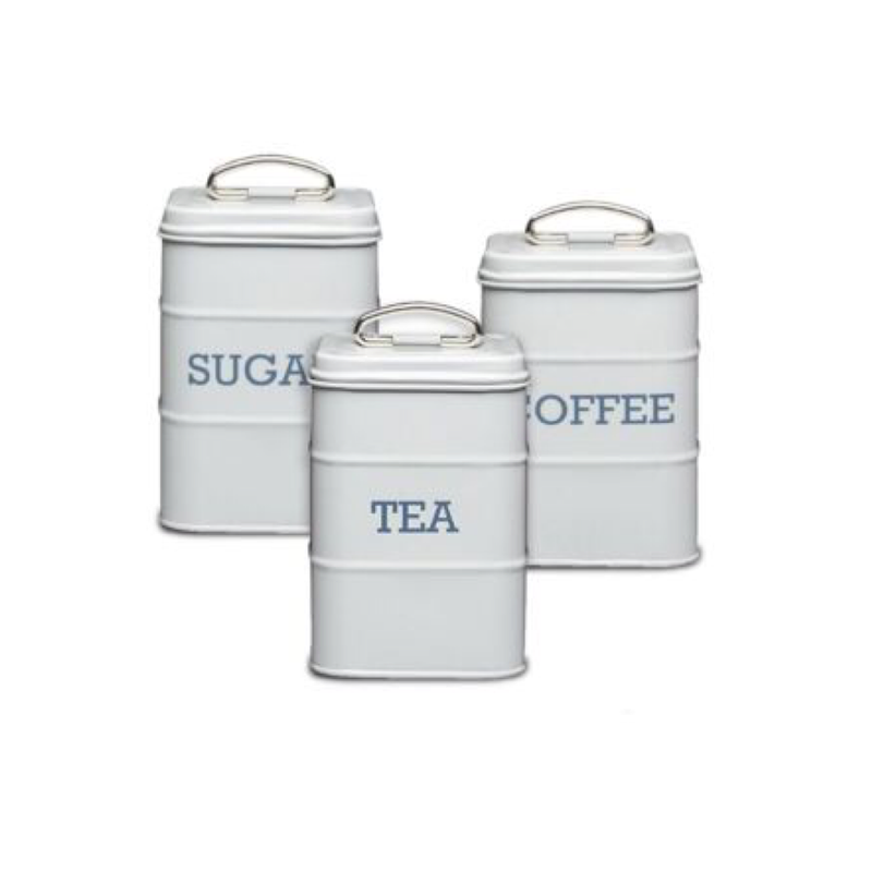 Living Nostalgia French Grey Sugar Tin