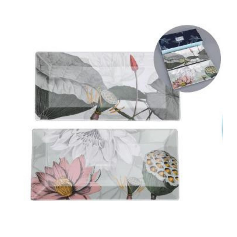 Natures Bloom Set of 2 Platters
