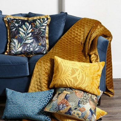 Lapis 43x43cm Cushion, Teal