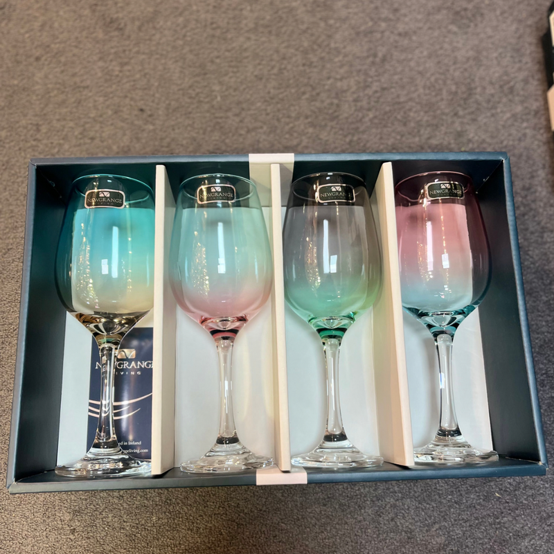 Two Tone Lustre Wine Glasses