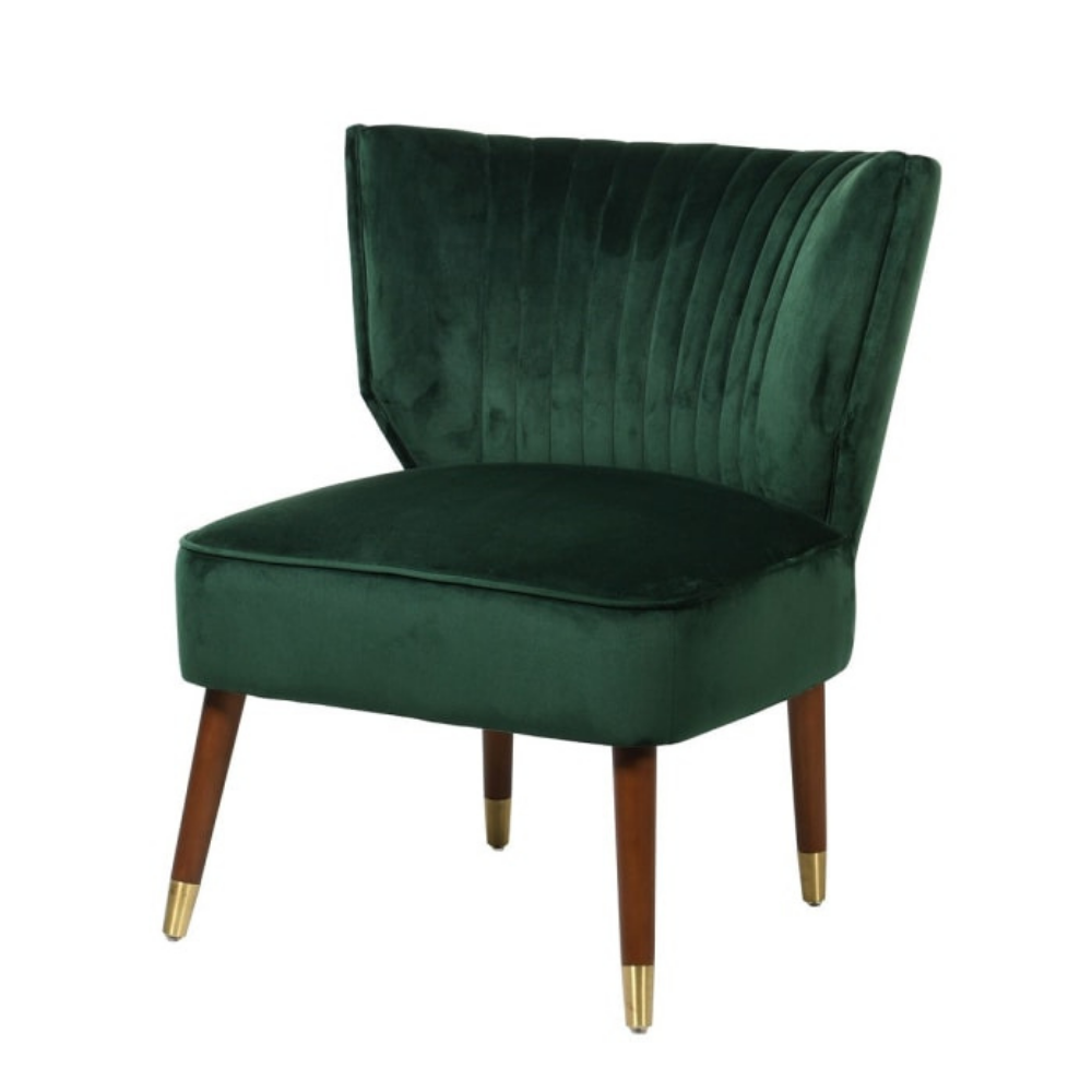 Basil Green Accent Chair