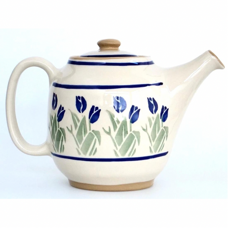 Teapot Blue Bloom