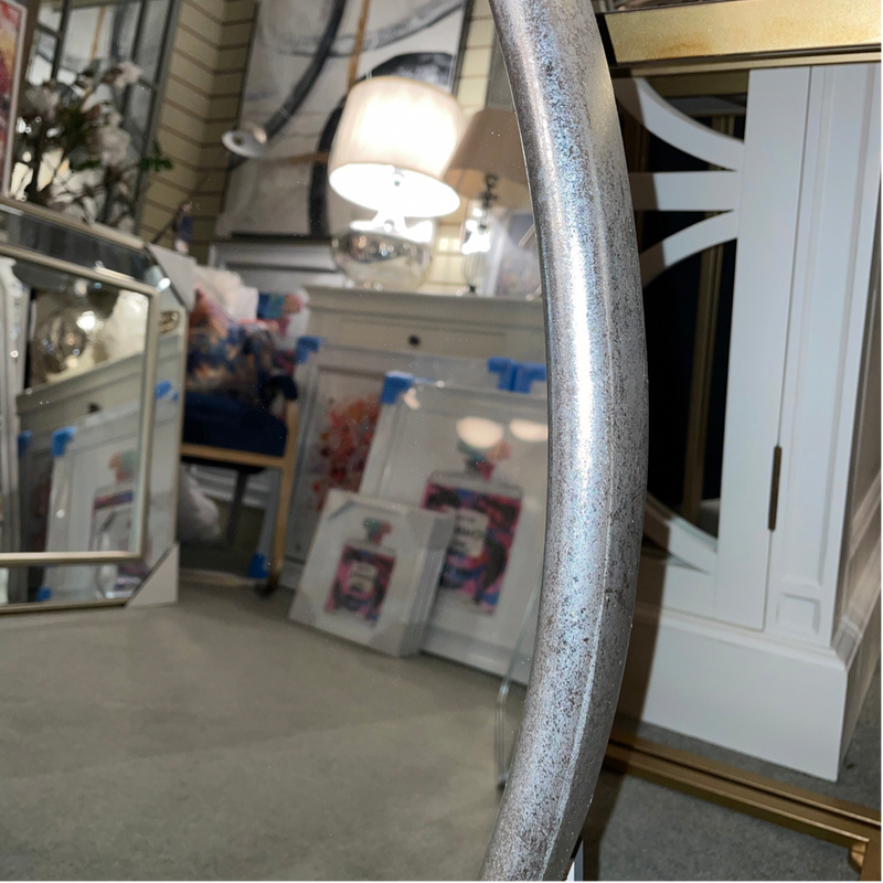 Silver Wall Mirror Round